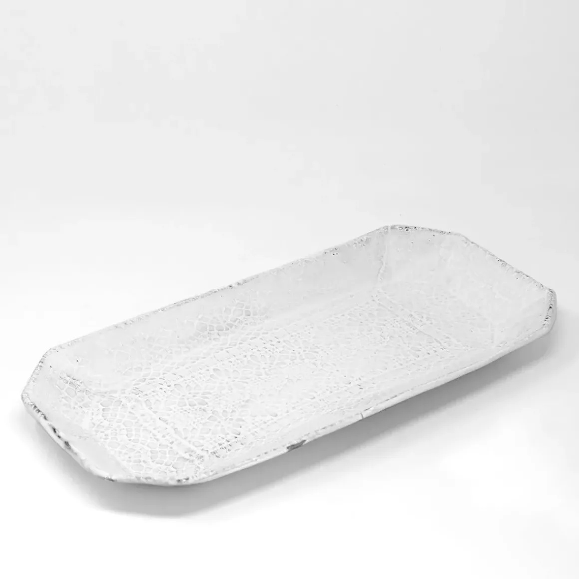 Dentelle Raw Clay Finish Platter