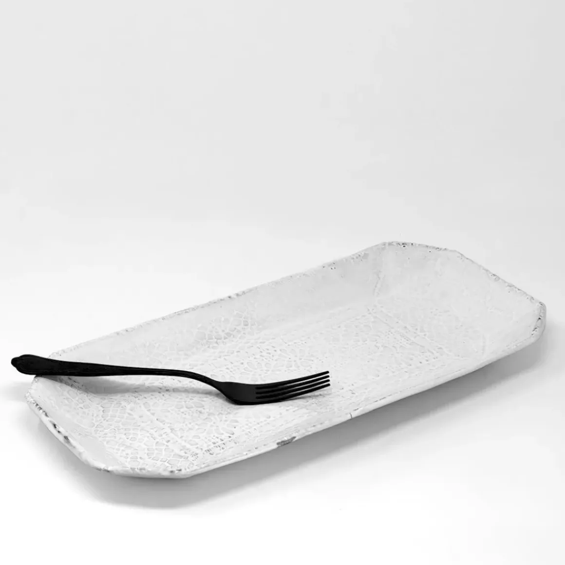 Dentelle Raw Clay Finish Platter