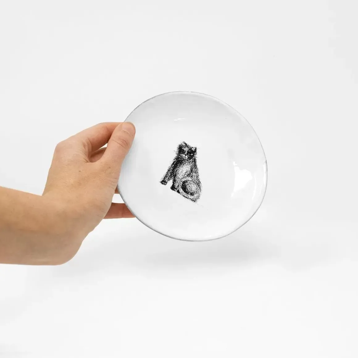 Gribouille Cat Plate