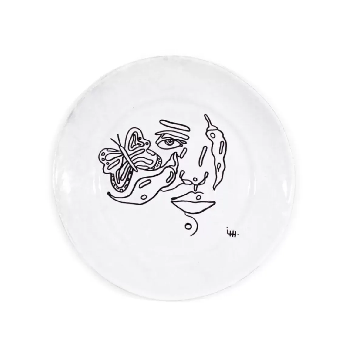 Piment Et Papillon Plate